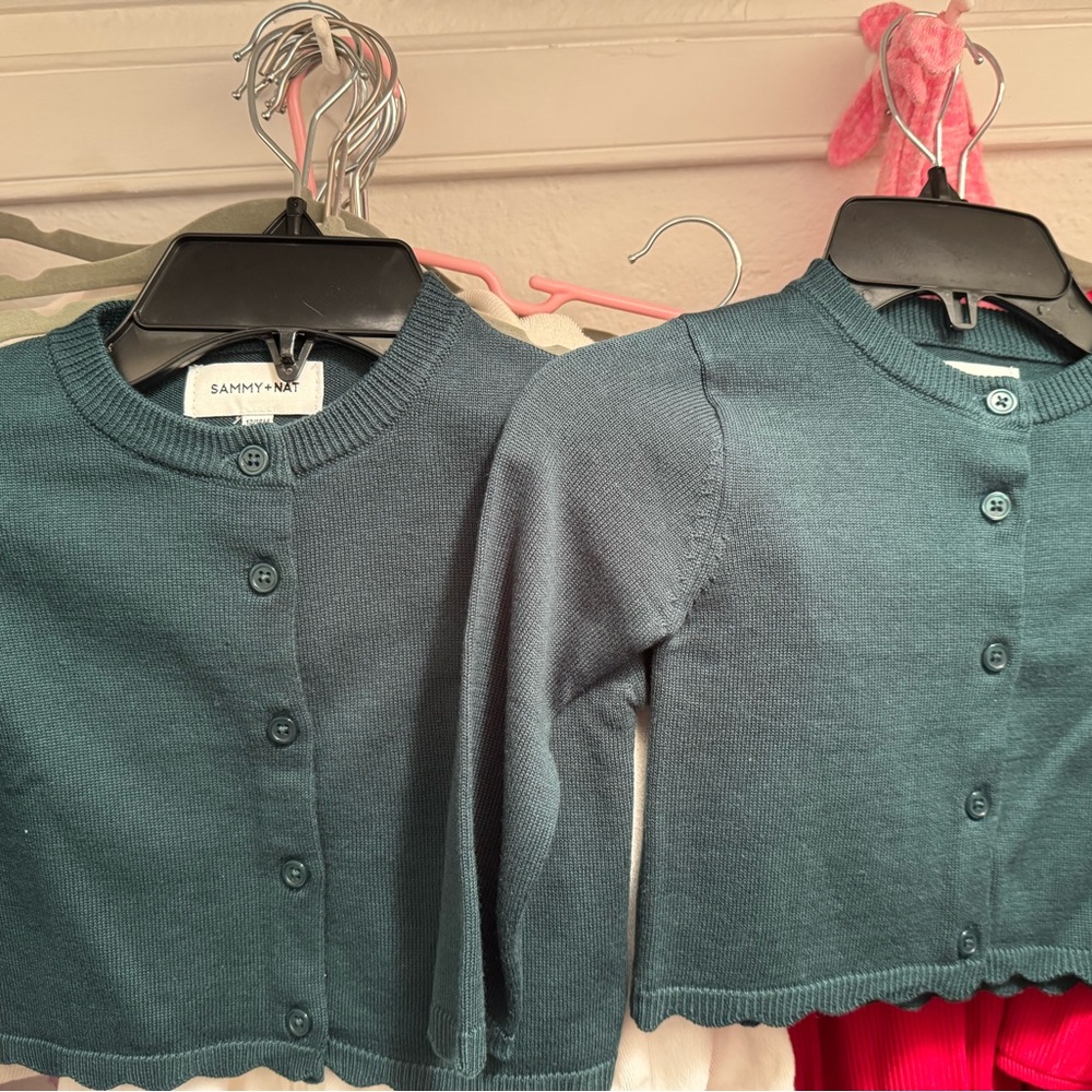 Sammy + Nat Teal Knitwear- Emerald green, perfect for holidays- 12-18M